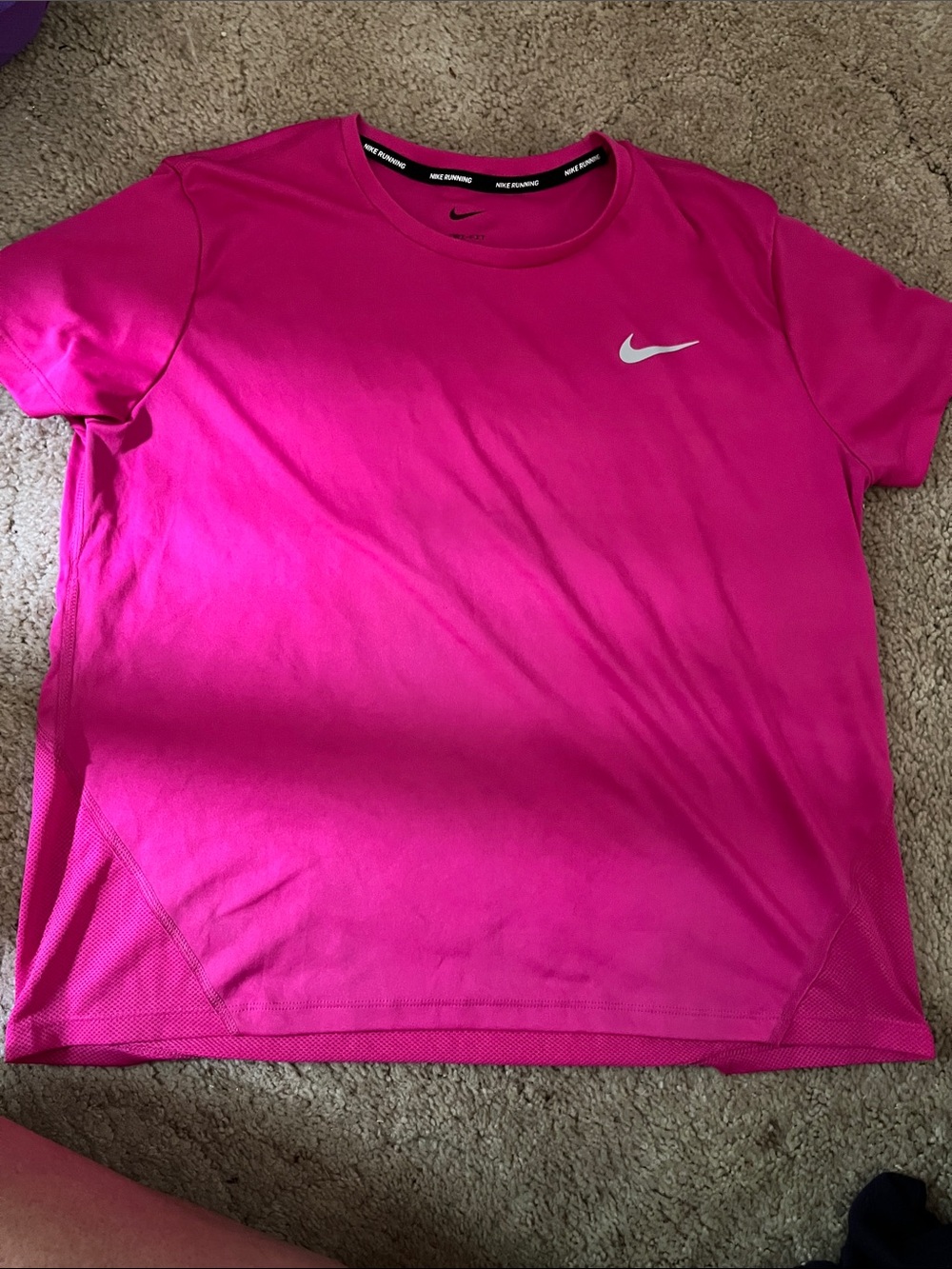 Nike Bright Pink Short Sleeve Performance Tee